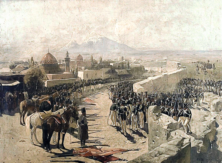 Взятие русскими войсками Эриванской крепости. Худ. Ф. Рубо 1893.png