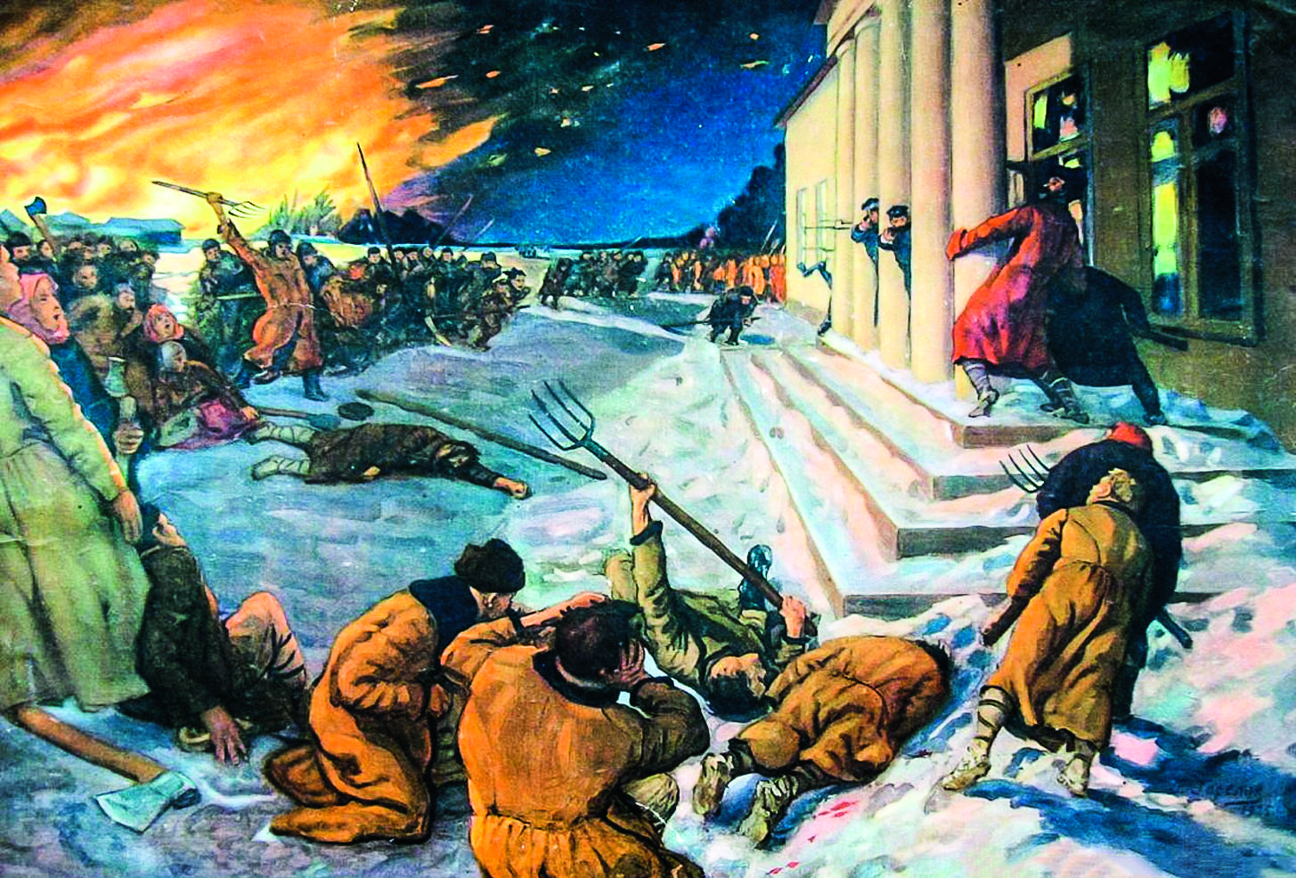 Горелов. Разгром помещ усадьбы в 1905.jpg