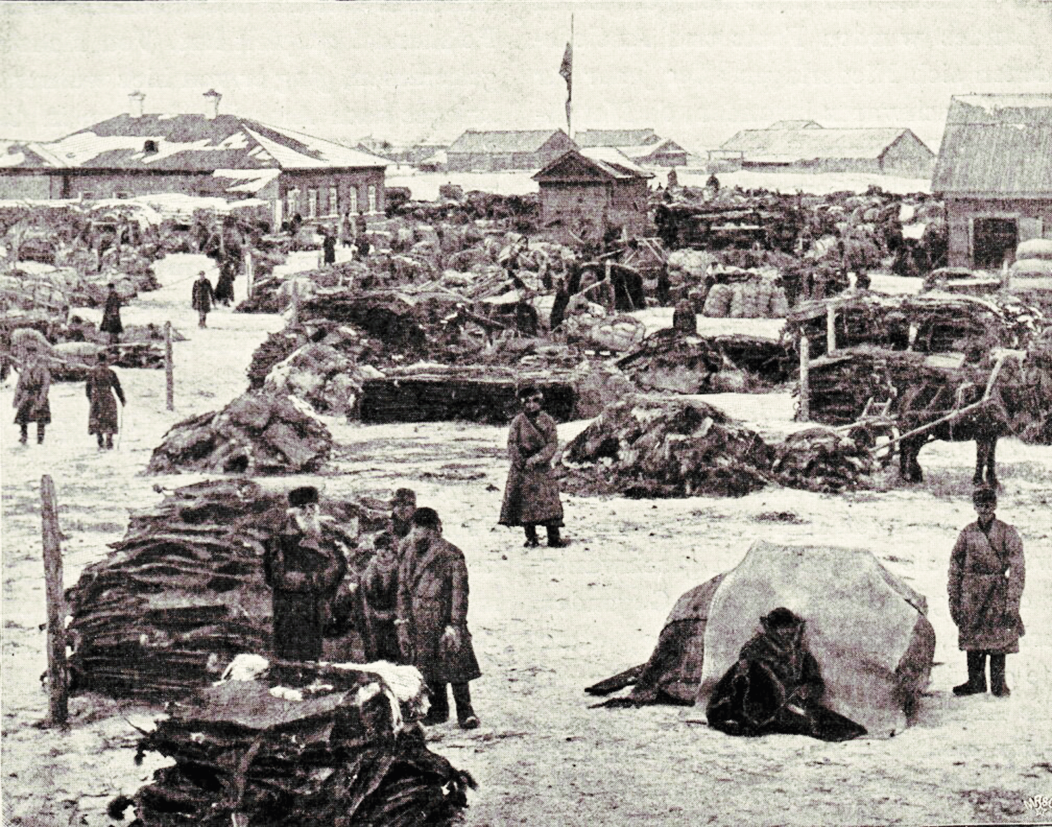 рынок пушнины в Ирбите 1900.png