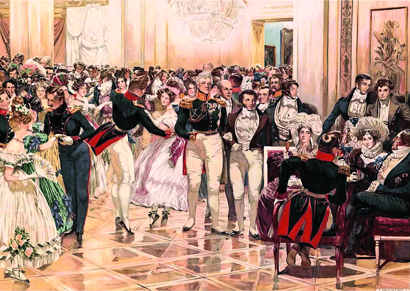 Дмитрий Николаевич Кардовский «Бал в Москве 1820-х годов», 1911.png