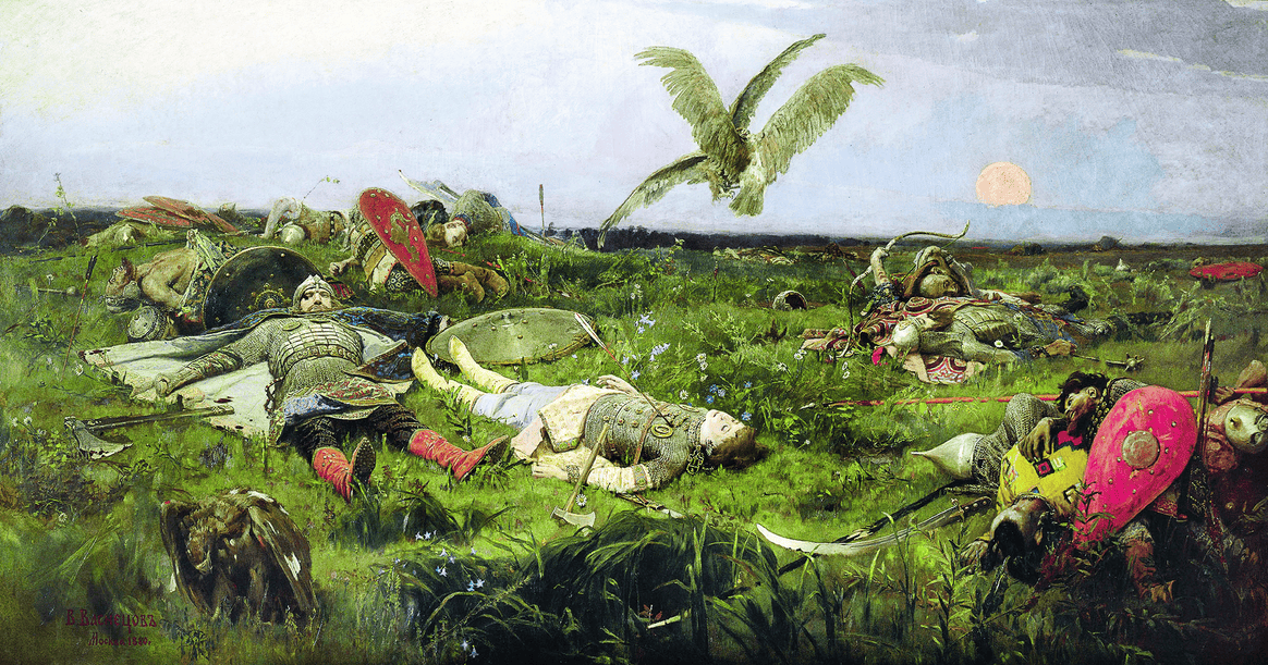 Картина Васнецова В. М. «После побоища Игоря Святославича с половцами».png