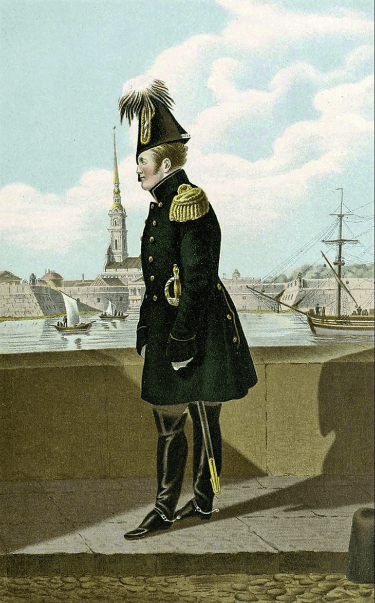 С. Галактионов Александр I на набережной Невы.png