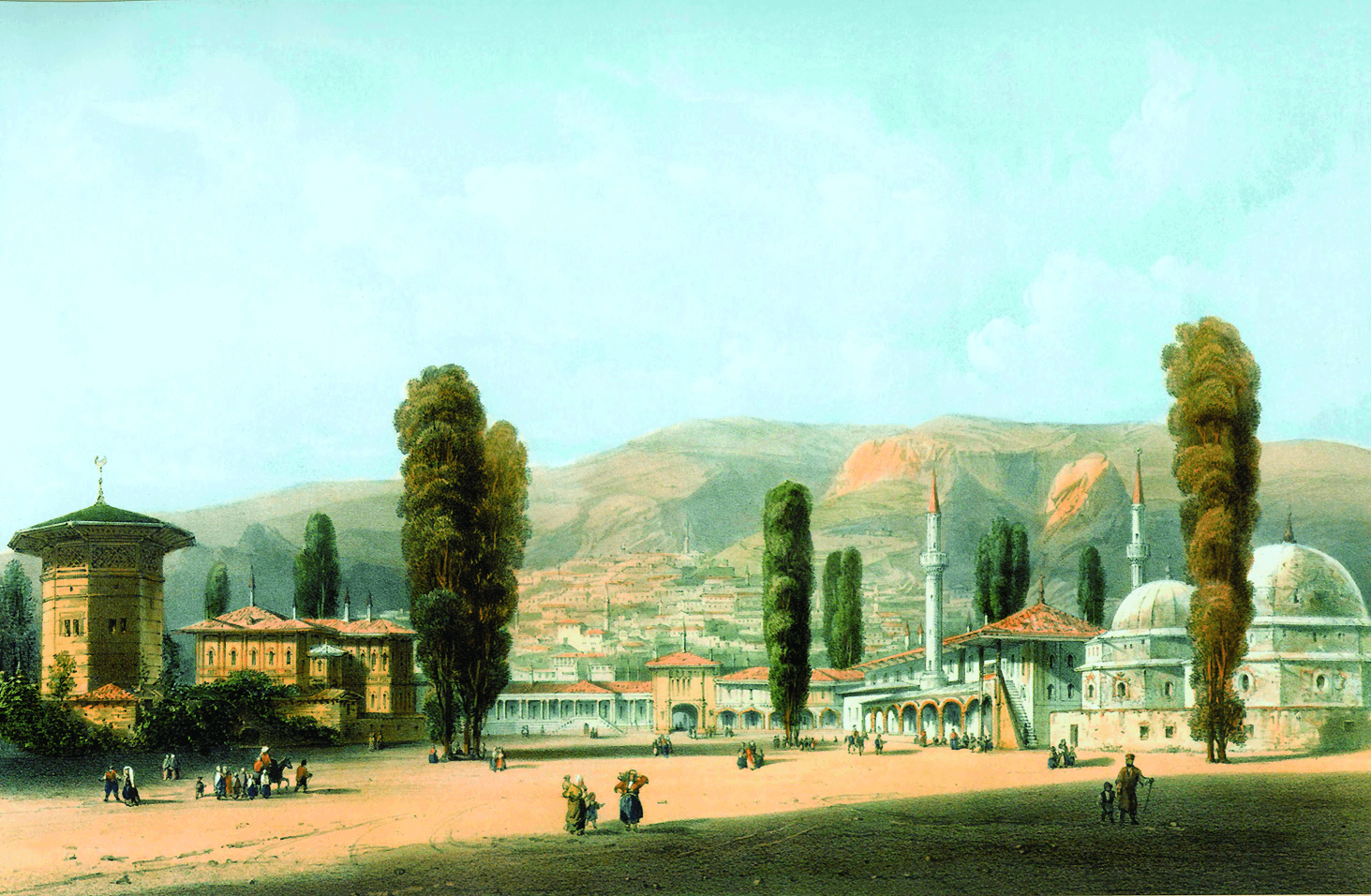 Карло Боссоли ханский дворец в Бахчисарае.png