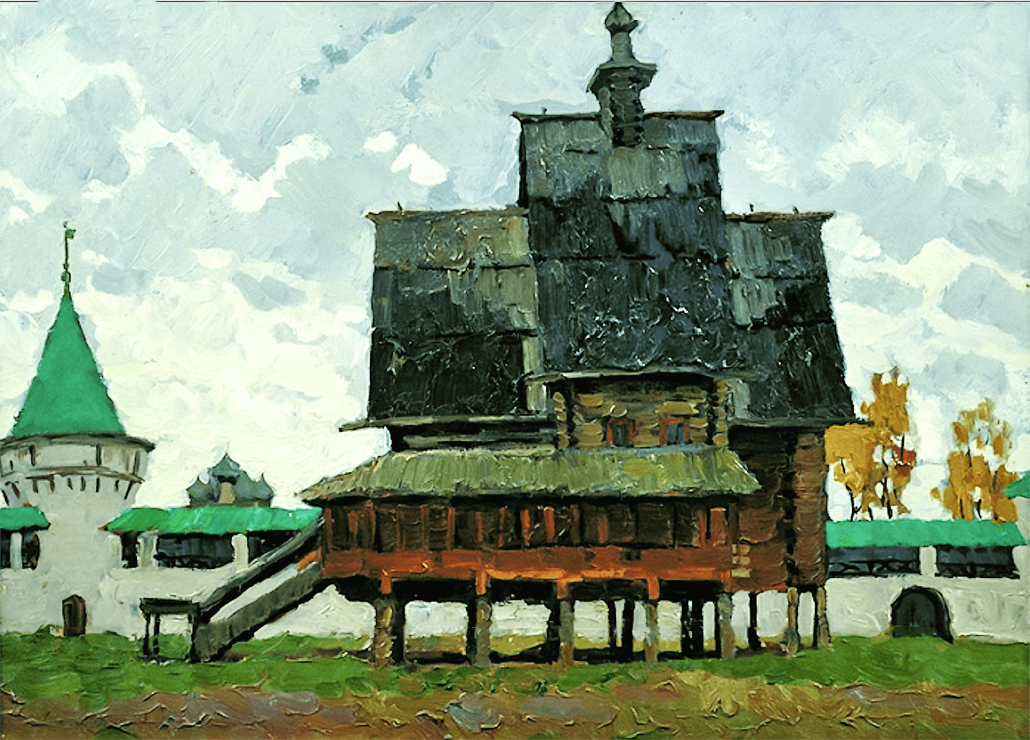 Кострома. Ипатьевский монастырь. Церковь из села Спас-Вёжи 1970 1.png