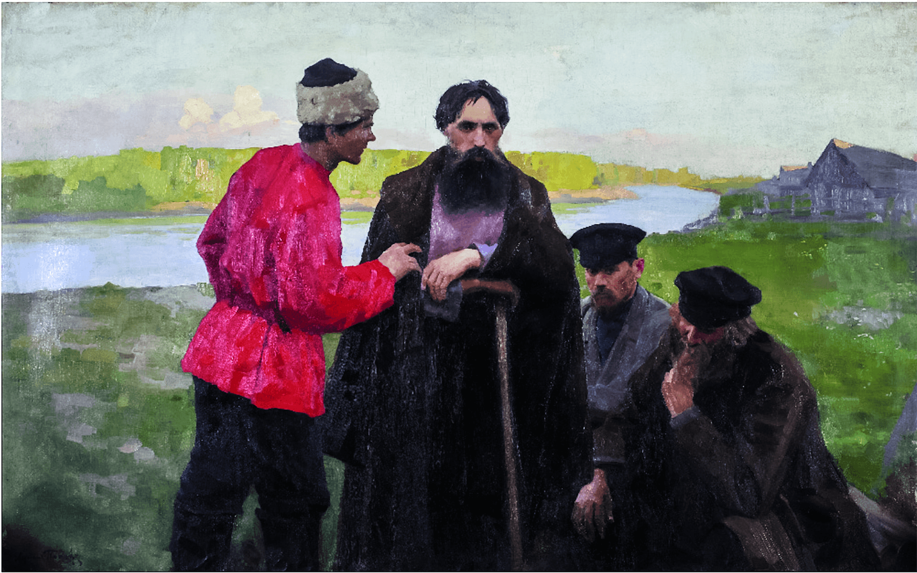 Лукиан Попов К закату (Агитатор в деревне). 1906 г._ 1.png