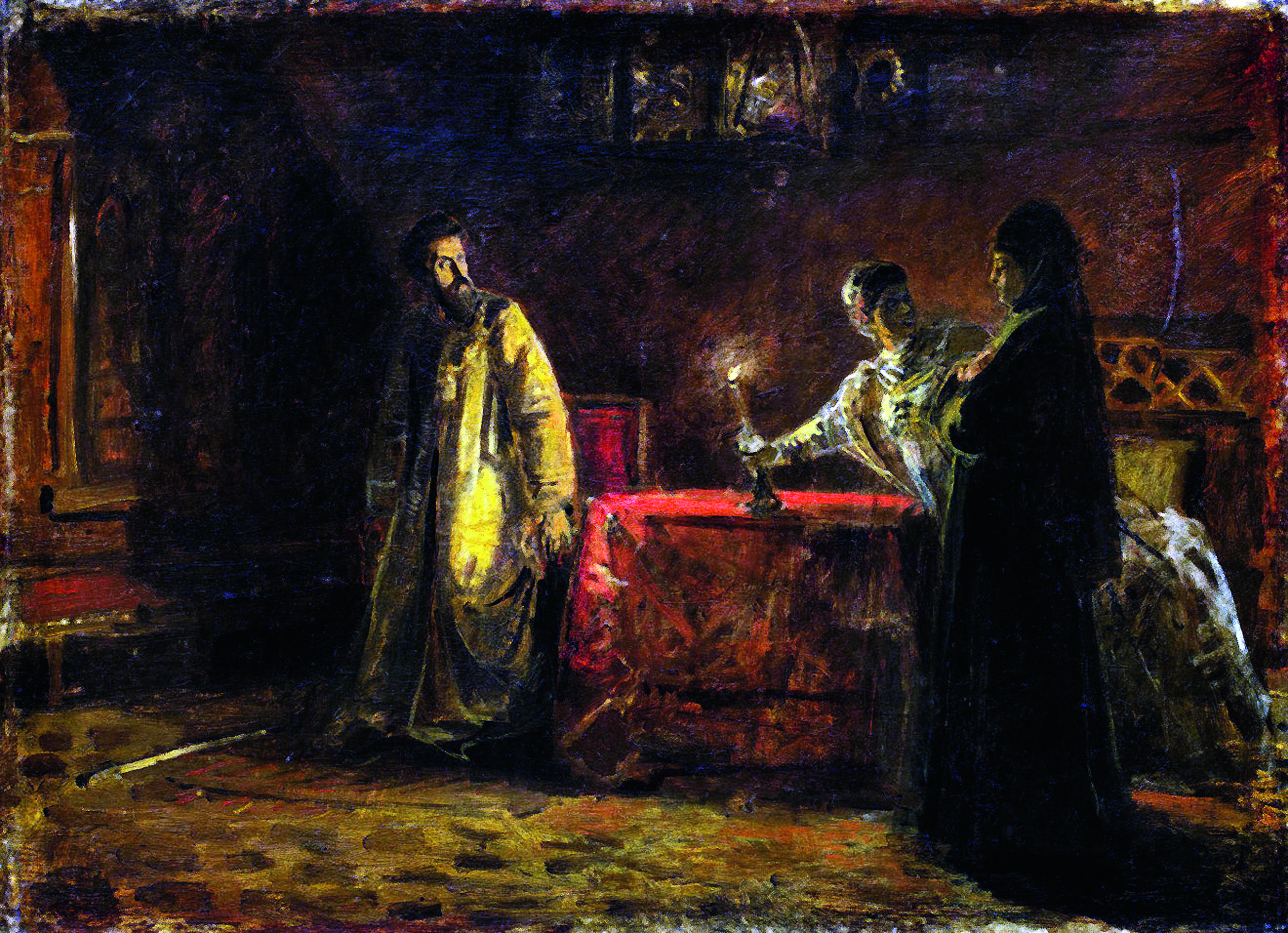Борис Годунов и царица Марфа, автор - Ге Н.Н.jpg