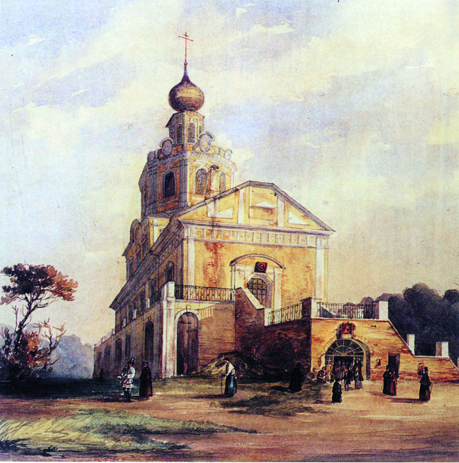 FF3114_Sobor_Varsonofevskogo_monastyrya_v_Moskve_Akvarel_serediny_XIX_veka.jpg