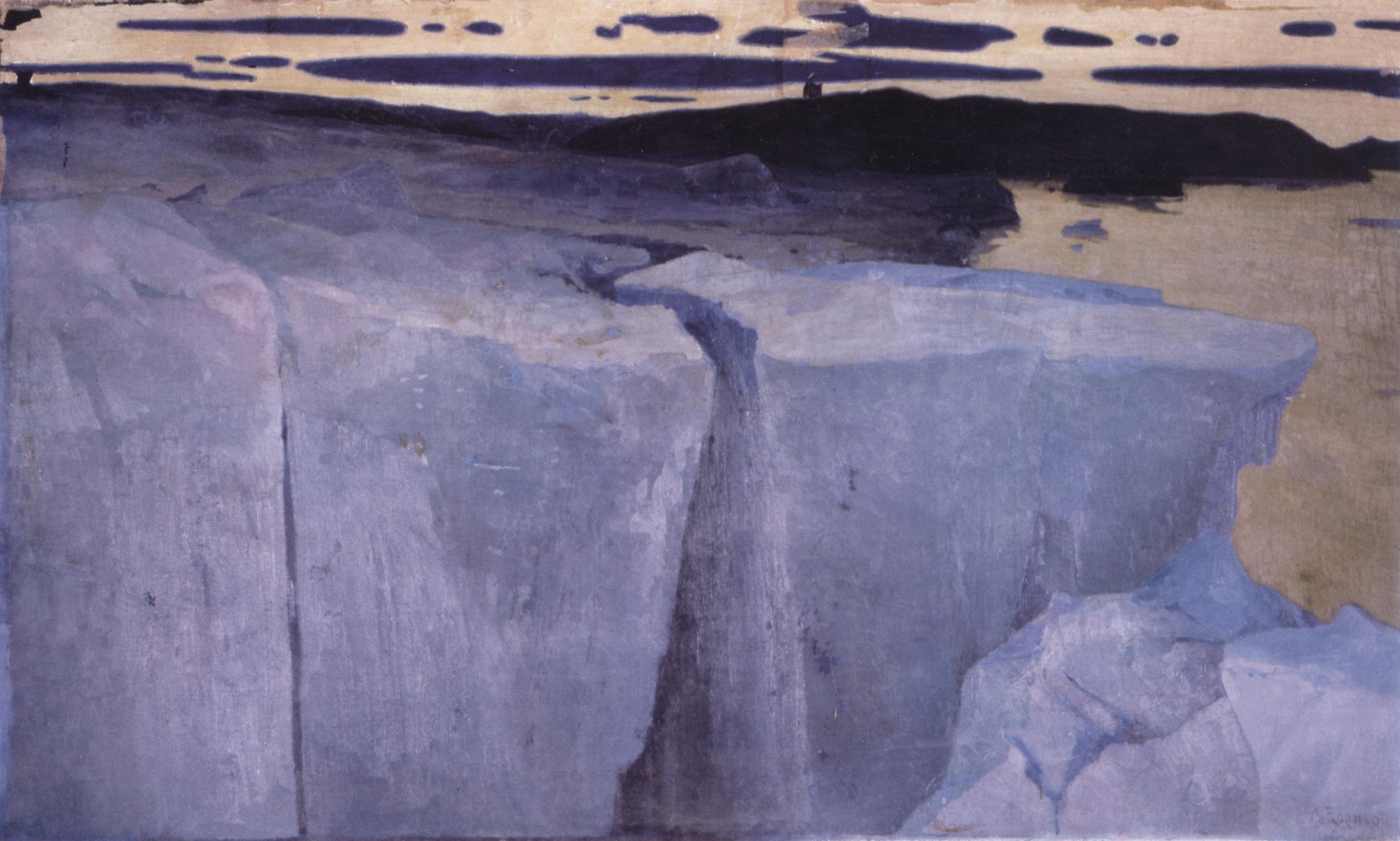 А. Борисов. Полное солнечное затмение на Новой Земле в 1896 году. 1904. Х.,м. 201.5 х 357.5. ГРМ..jpeg